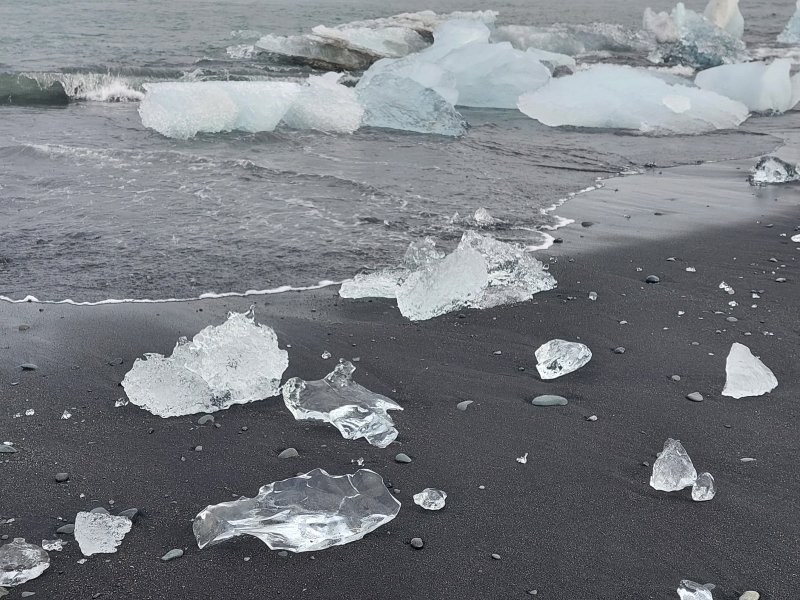 Playa de los diamantes - Lago Glaciar Jökulsárlón, Sur de Islandia