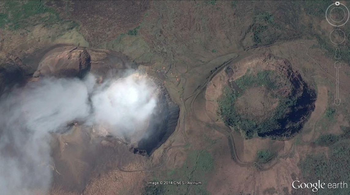 2 volcanes en Centroamerica - Concurso de Geolocalización con Google Earth