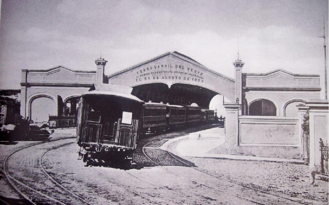 AGOSTO 1857 BUENOS AIRES SE INAGURA EL FERROCARRIL DEL OESTE 0 - Efemérides