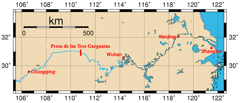 Presa de las tres gargantas, Hubei, China