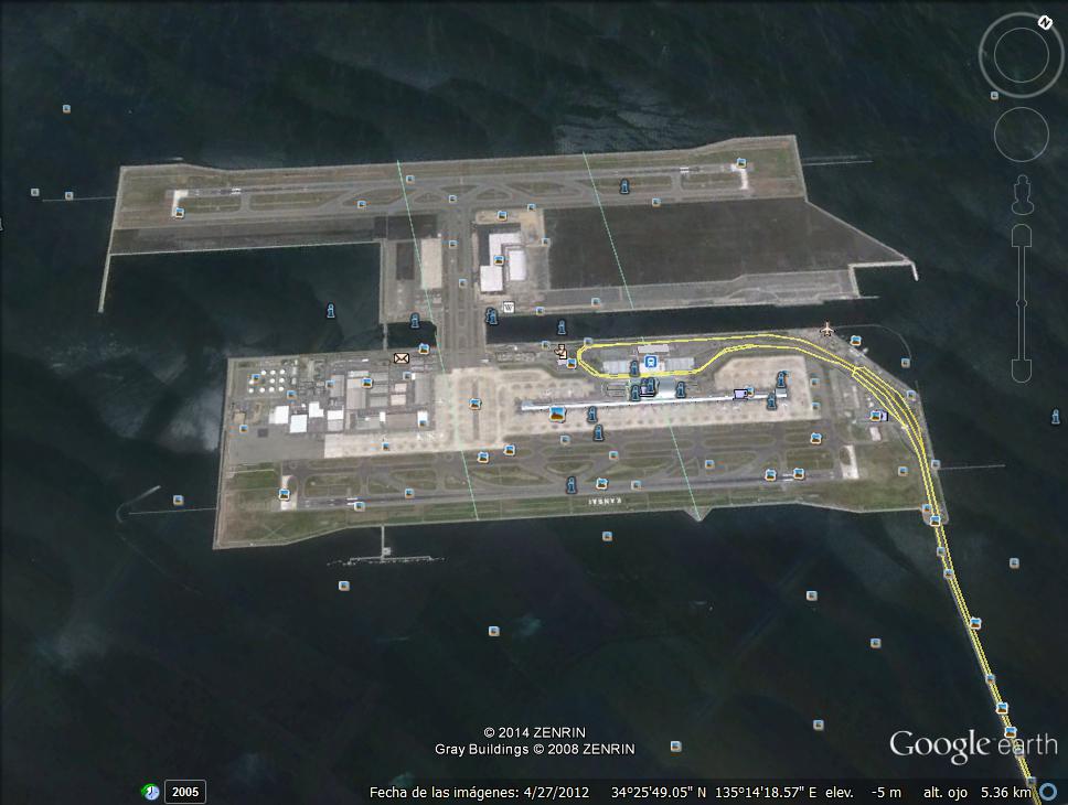 Aeropuerto de Kansai - Japon (Aeropuerto en el mar) 1 - Asfaltando la pista del Aeropuerto - Texas 🗺️ Foro General de Google Earth