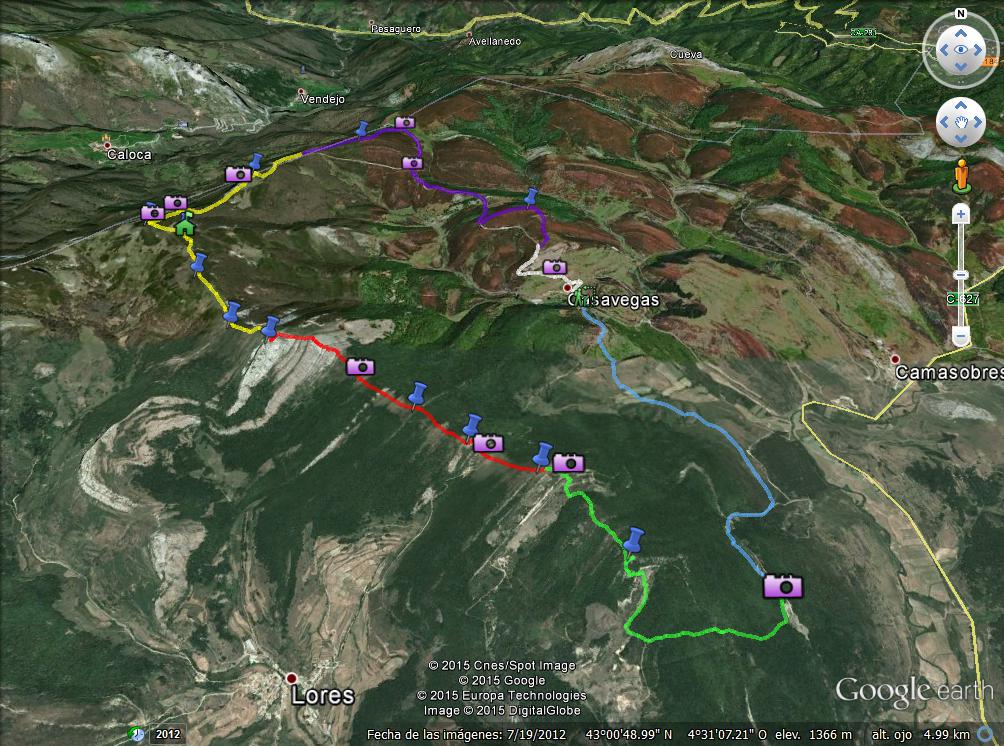 Recorrido - Alto Velasco y Sierra de Albas.31/8/14