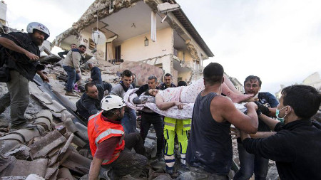 El terremoto 6,2 en Accumoli y Amatrice, Italia 247 muertos 0