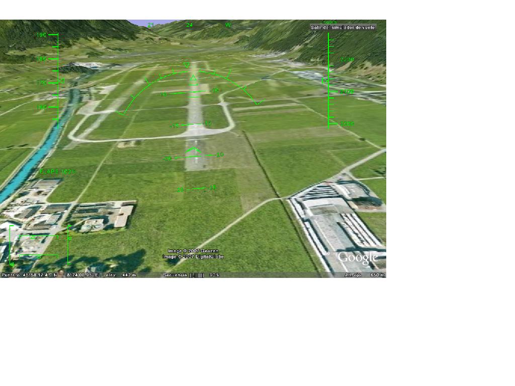 Modo Simulador de Vuelo con Google Earth 2