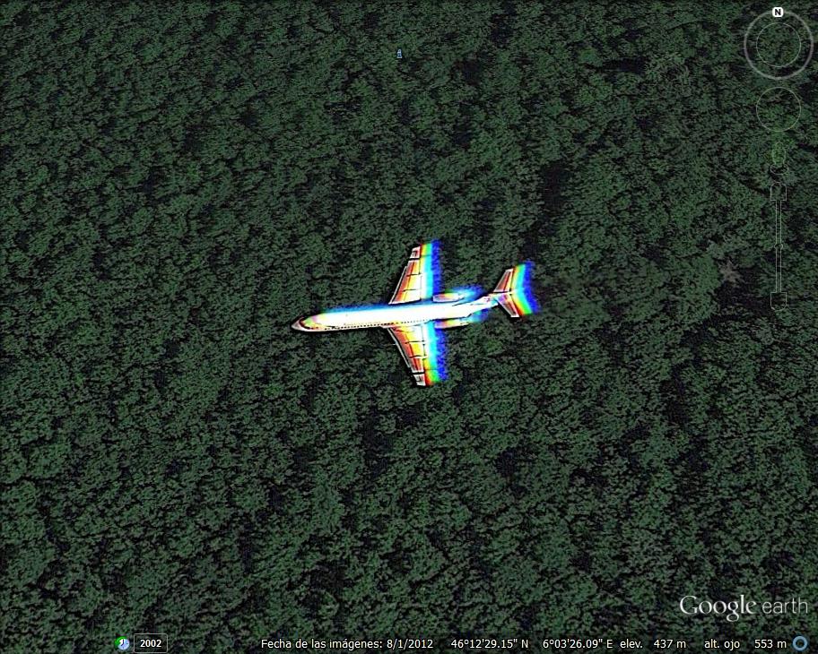 Avión rozando las copas de los árboles - Ginebra 0 - El 5º Participante 🗺️ Foro General de Google Earth