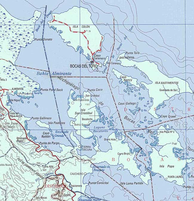 Lugares de Interés en el Archipiélago de Bocas del Toro