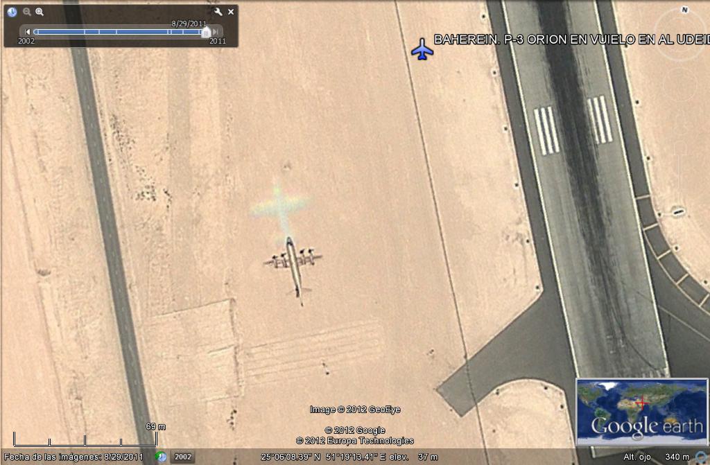 P-3 Orion en vuelo en el Aeropuerto de Al Udeid, de Baherein 0 - Aviones Militares y de Guerra