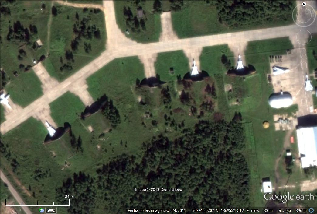 Base aerea de Komsomolsk-on-Amur - Rusia 1 - Bunkeres para Aviones de Guerra