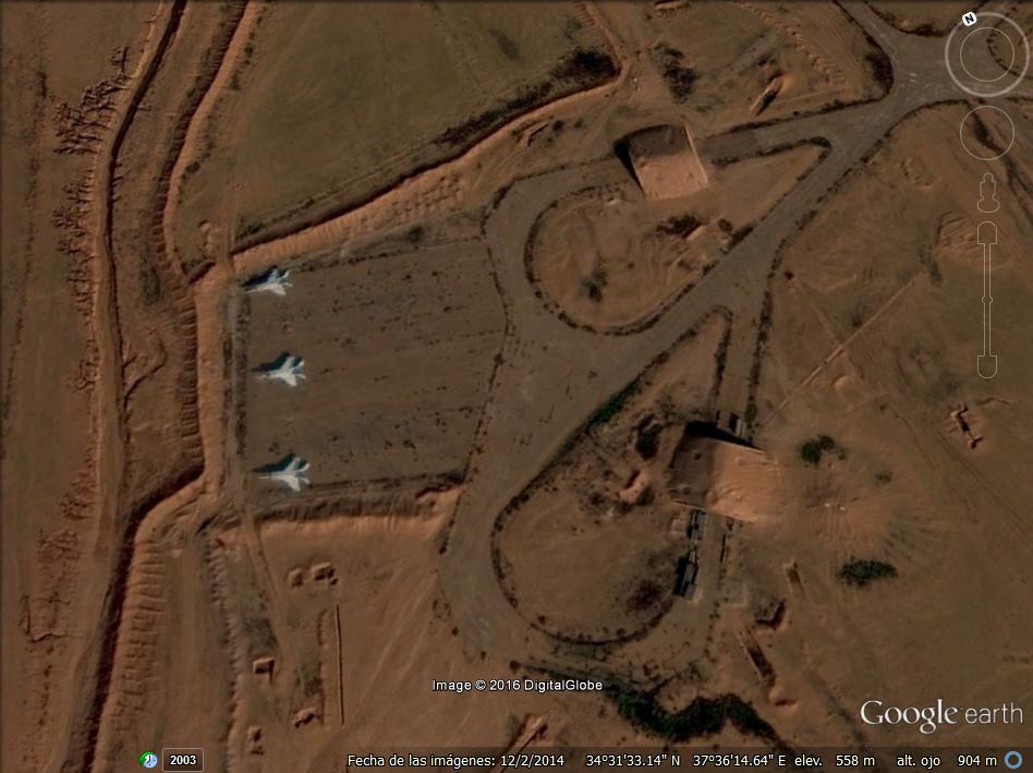 Bunkeres en Base aerea de Tiya - Siria 0 - Bunkeres para Aviones de Guerra
