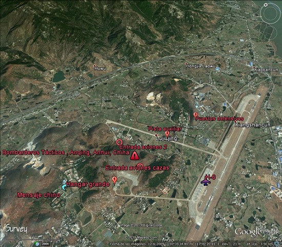 Base Subterránea Bombarderos Tácticos H6- Anqing, China 1