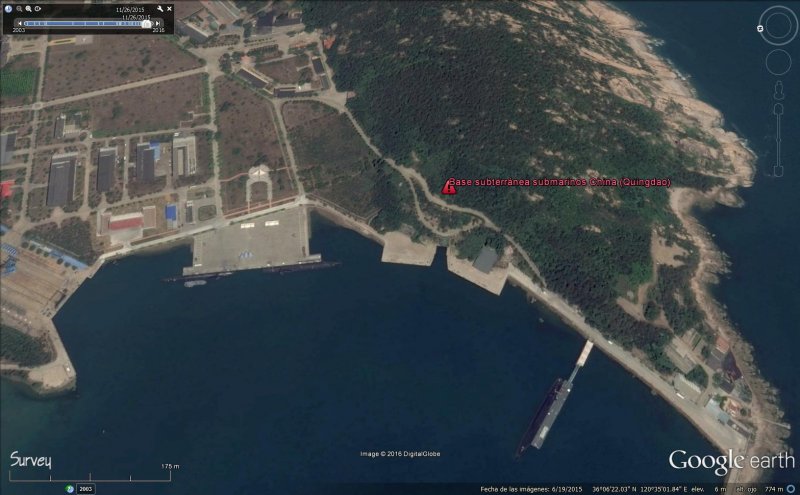 Base secreta subterránea de submarinos - Quingdao (China) 0 - Submarinos supersónicos chinos 🗺️ Foro Belico y Militar