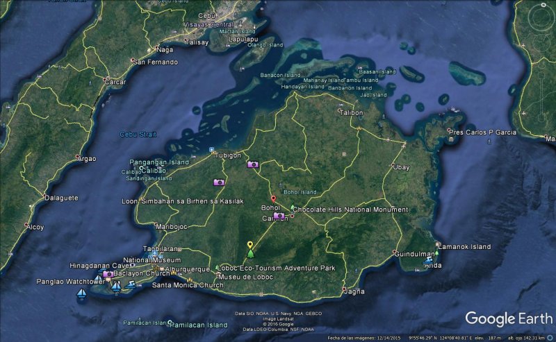 Isla de Bohol, Filipinas: Atractivos Turísticos 1
