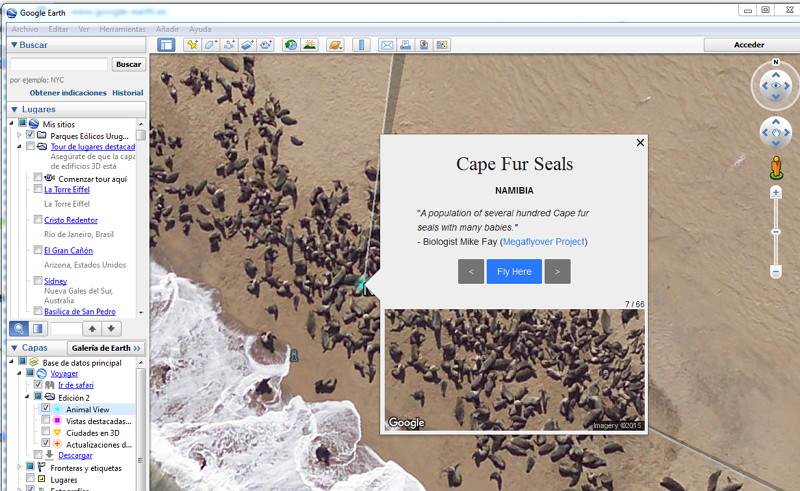 Capa "ir de Safari" con Google Earth 1