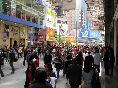 Calle Causeway Bay, Hong Kong, China 1