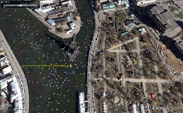 Columna Rostral de Pedro El Grande - Moscú 0 - Farolas Rostrales plaza de la Concordia de París 🗺️ Foro General de Google Earth