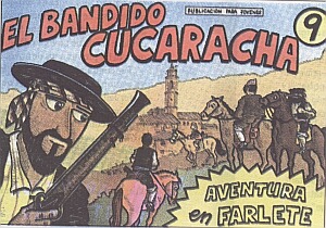 Portada de uno de los tebeos - El bandido Cucaracha