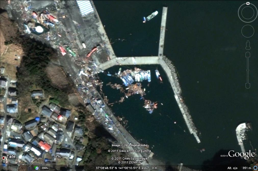 Puerto cerca de Fukishima - Imagenes de Japón después del Tsunami en Google Earth 🗺️ Foro Noticias de actualidad y geolocalización