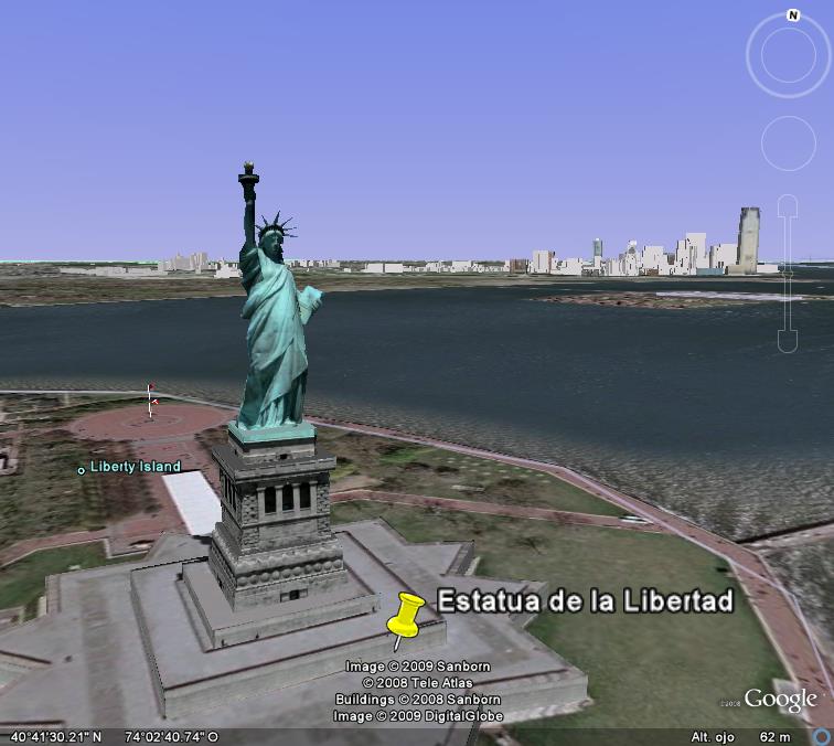 40 41 23.30N, 74 2 40.14W<br />
<br />
Estatua de la Libertad