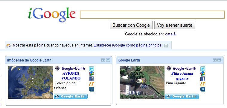 Gadgets de Igoogle