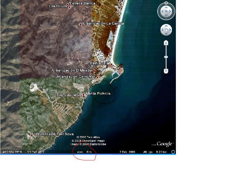 Conocer la Altura en un punto con Google Earth 4.3 1