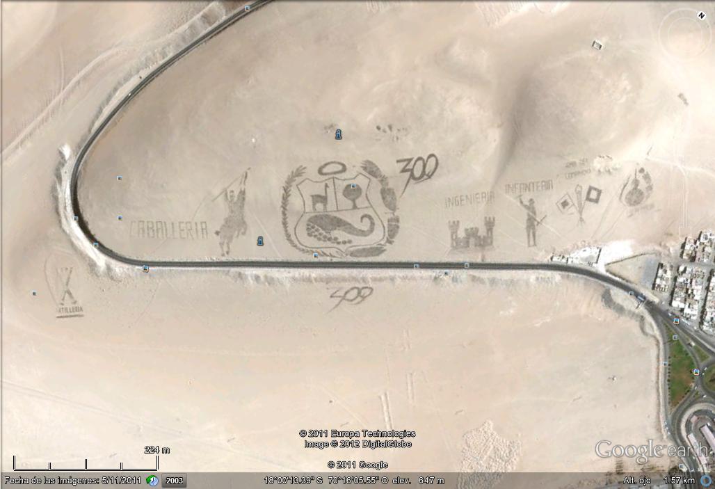 Mensajes en el suelo de Tacna - Peru 1 - KOC -Kuwait Oil Company 🗺️ Foro General de Google Earth