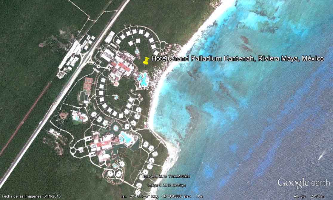 Hotel Grand Palladium Kantenah, Riviera Maya, México - Hotel Bahía Príncipe Cobá 🗺️ Foro Google Earth para Viajar