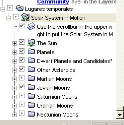 Sistema solar en movimiento: planetas, satelites, asteroides, lunas de marte