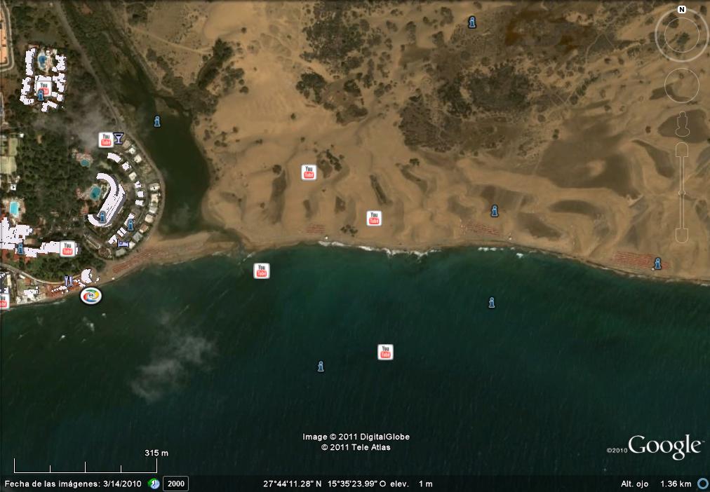 Playa de Maspalomas - Playas Nudistas del Mundo 🗺️ Foro General de Google Earth