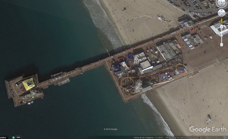 Muelle de Santa Monica, California 0 - Localizaciones de la pelicula Chappie 🗺️ Foro General de Google Earth