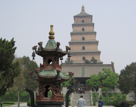 Gran Pagoda del Ganso Salvaje, Xian, Shaanxi, China 2