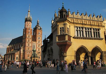 Plaza del mercado, Cracovia, Polonia 1