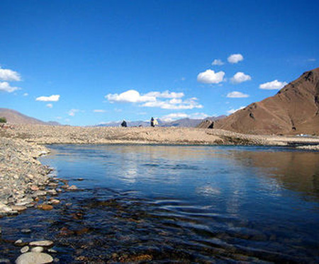 río Lhasa, Xizang, China 1