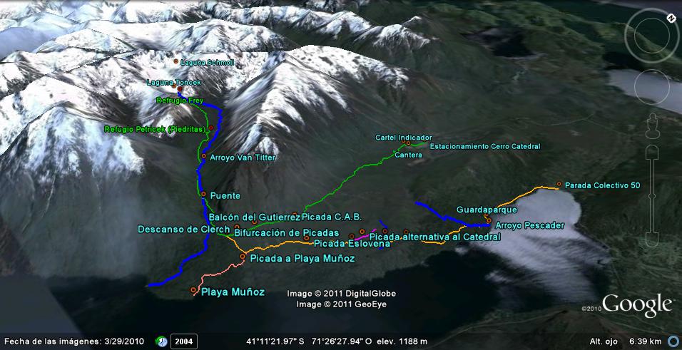 Picada Frey - TREKKING EN BARILOCHE (Argentina) 🗺️ Foro Google Earth para Viajar