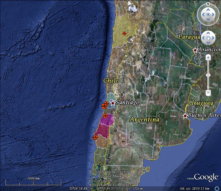 Sismos en Chile 0