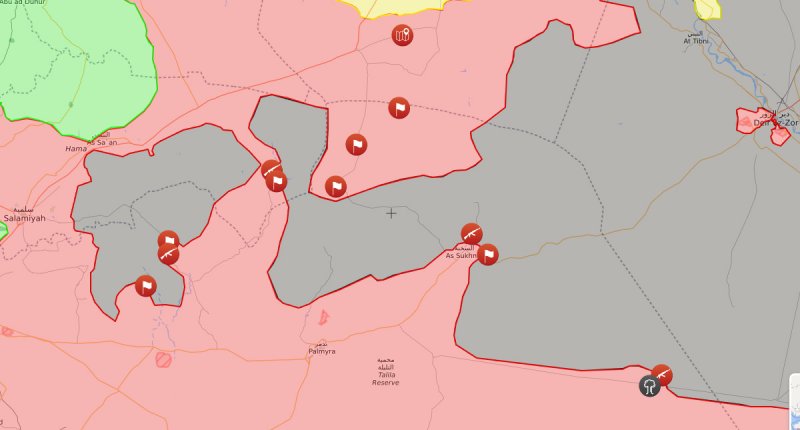 Situación frente ISIS en Siria 18-08-2017 - Guerra Civil de Siria