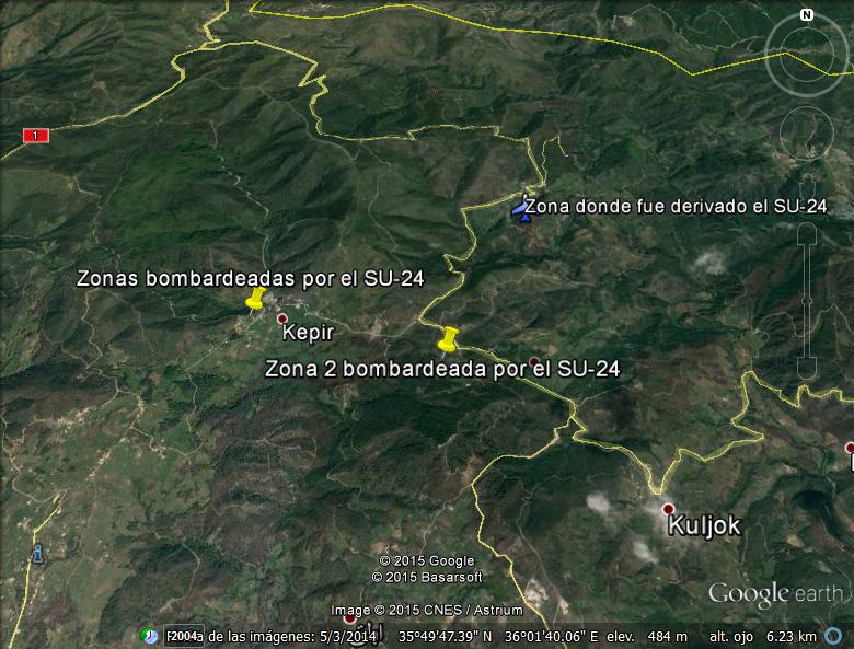 Su-24 ruso derribado por Turquia 0 - Guerra Civil de Siria