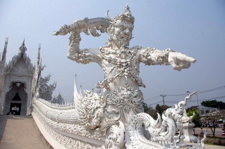 Templo Wat Rong Khun White, Chiang Rai, Tailandia 1