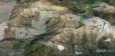 recorrido con google earth