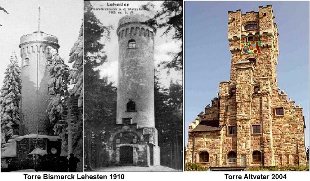 La torre de Bismarck en Lehesten Türingia Alemania 0