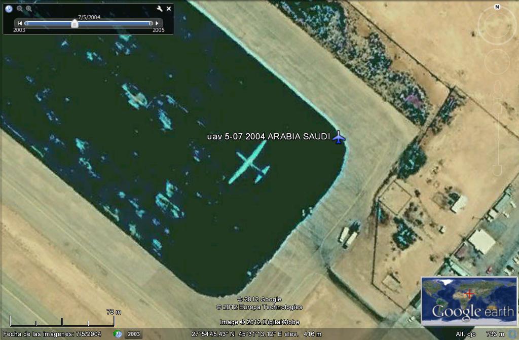 UAV, Drones: Aviones no tripulados cazados con Google Earth 0