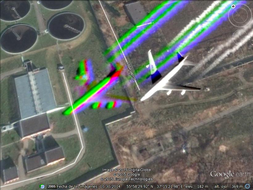Avion con sombra de colores - Moscu 0 - Avion llegando a Shanghai 🗺️ Foro General de Google Earth