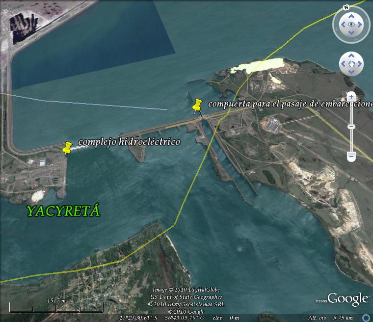 complejo hidroeléctrica YACYRETÁ-APIPÉ 1 - Grandes embalses