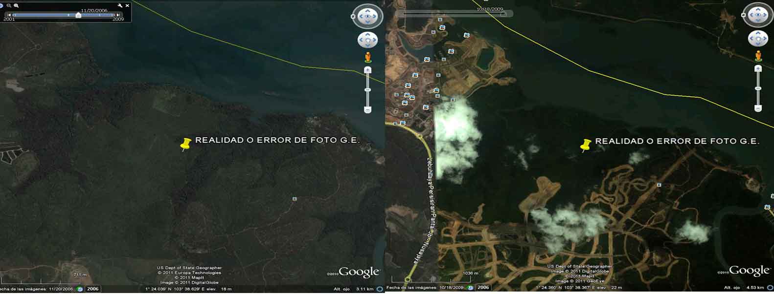 Formas Curiosas a vista de Google Earth