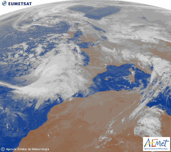 Imagen EUMETSAT IR - Errores en capa de Nubes "congeladas" o desactualizada