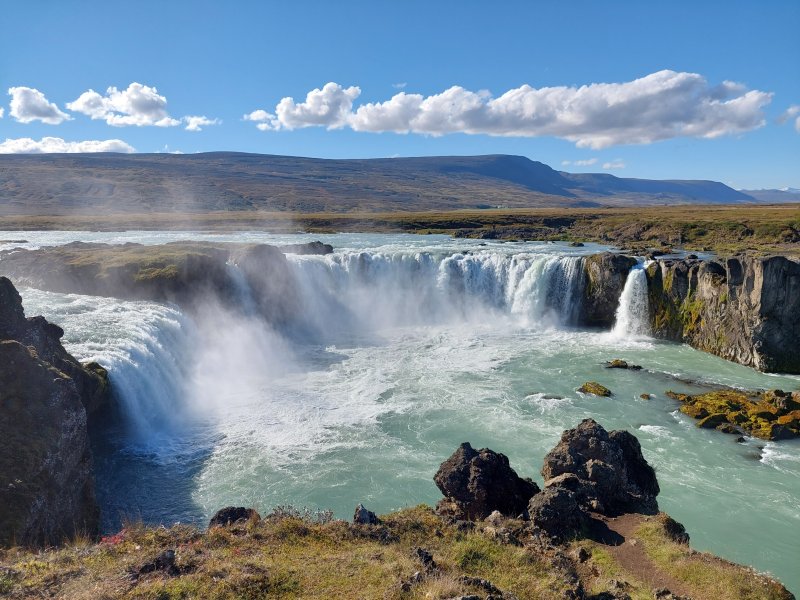 Cascada de Godafoss, Norte de Islandia