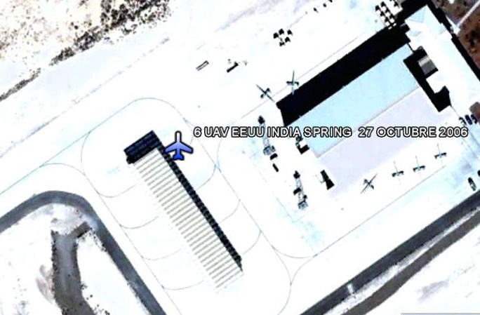 6 UAV en Indian Spring - 27 octubre 2006 1 - UAV, Drones: Aviones no tripulados cazados con Google Earth