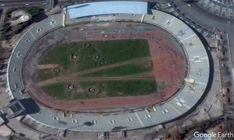 Posiciones para misiles en Abbasiyyin Stadium, Damasco 1