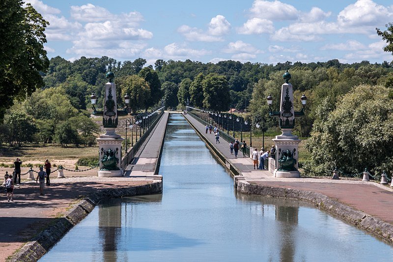 Acueducto Navegable de Briare, Loiret (Francia) 1 - Puente Canal Acuífero o Acueducto Navegable