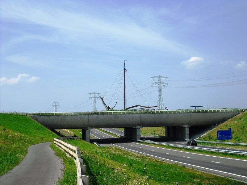 Acueducto Navegable de Langdeel, Zuiderburen (Holanda) 2 - Puente Canal Acuífero o Acueducto Navegable