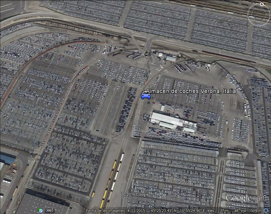 Almacen de coches Verona, Italia 0 - Base aerea de Hethel - Parking de Lotus - Reino Unido 🗺️ Foro General de Google Earth